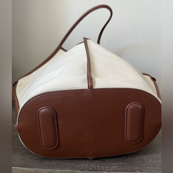 HEREU Calella canvas & leather tote bag - Picture 9 of 16